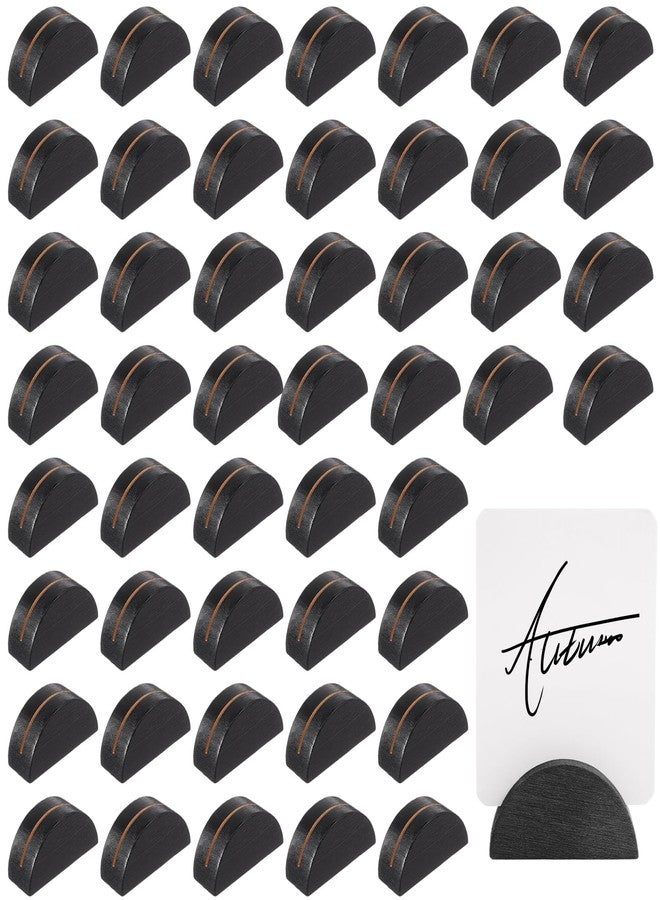 Colingmill 48 Pcs Wooden Table Number Stands Weeding Table Name Holder Place Card Holders, 1.57 x 0.79 x 0.79 inches Office Tag Photo Menu Clips Wedding Banquet Birthday Party Restaurant - Image 1