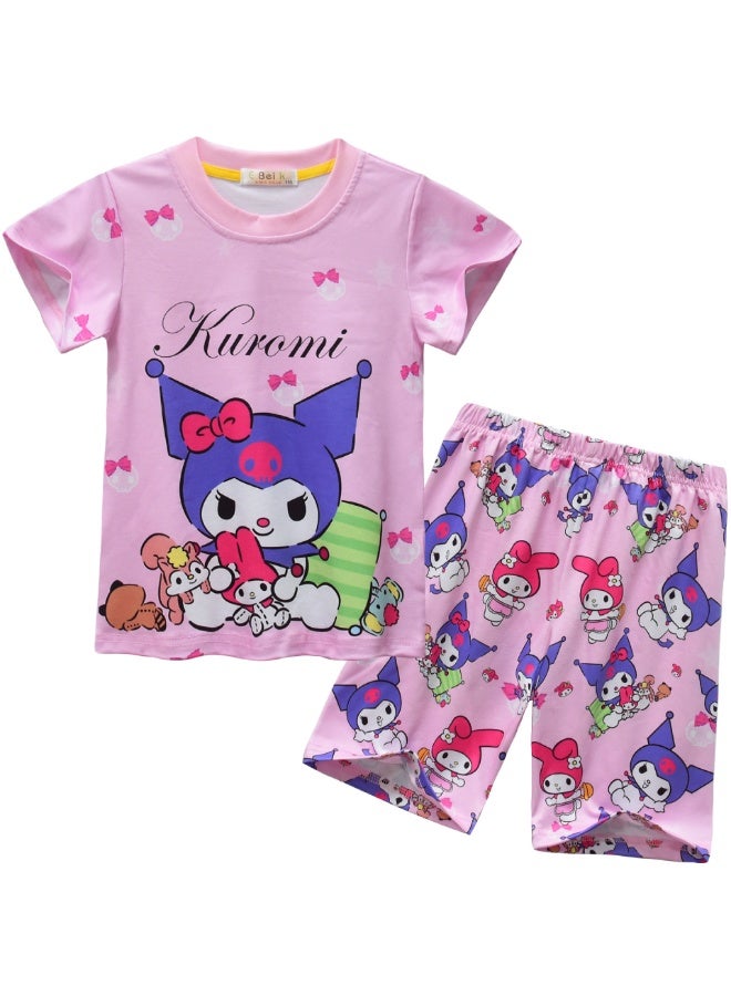 عام بيجاما كورومي ، بدلات خدمة منزلية قصيرة الأكمام للأطفال ، هدايا للعائلة والأصدقاء - Image 1