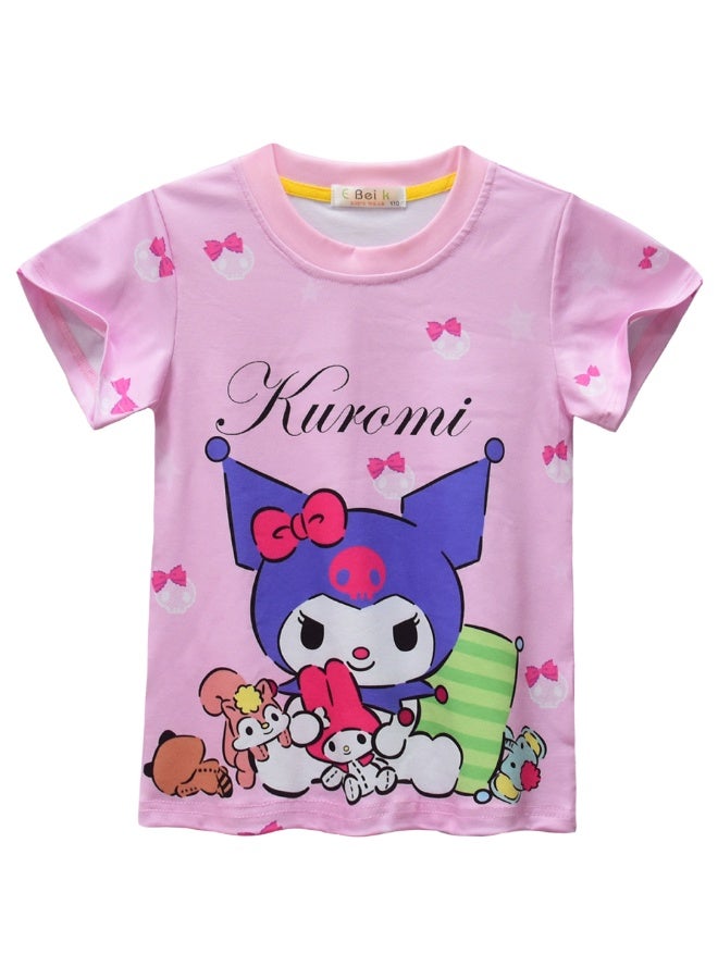 عام بيجاما كورومي ، بدلات خدمة منزلية قصيرة الأكمام للأطفال ، هدايا للعائلة والأصدقاء - Image 2