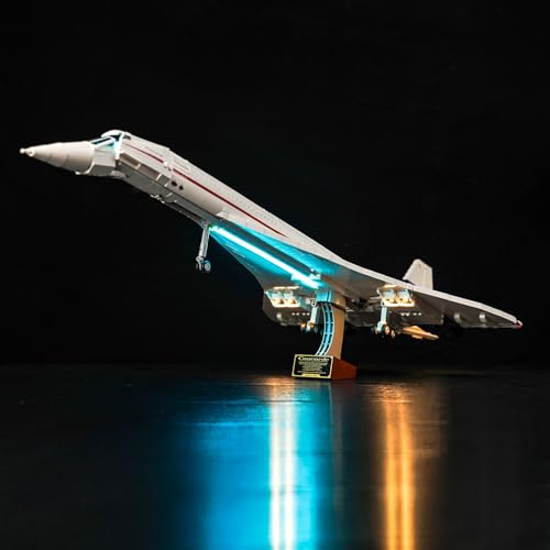BrickBling LED Lighting Compatible with Lego Concorde Creative Light Kit Compatible with Lego 10318No Model Included - Image 1