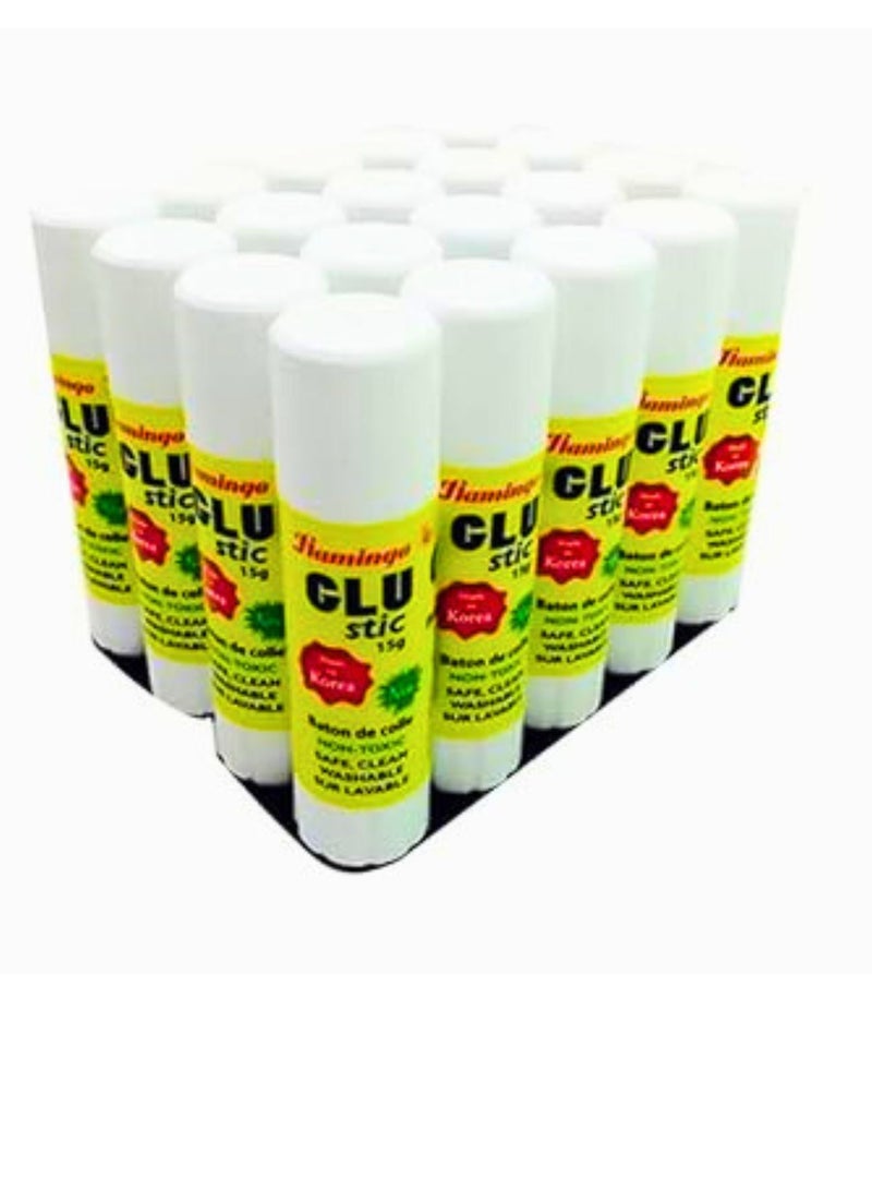 Flamingo 20-Pieces 15gram High Viscosity Glue Stick - Image 1