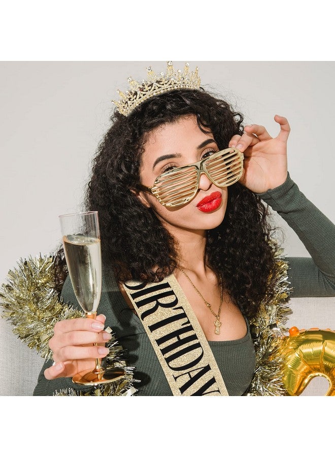 كوسايد مجموعة زينة عيد الميلاد من COCIDE، تاج وتاج عيد ميلاد للنساء، وشاح عيد ميلاد للبنات، عصابة رأس مرصعة بأحجار الراين، إكسسوارات شعر من الكريستال لحفلات عيد الميلاد، رباط شعر، زينة الكعك - Image 3