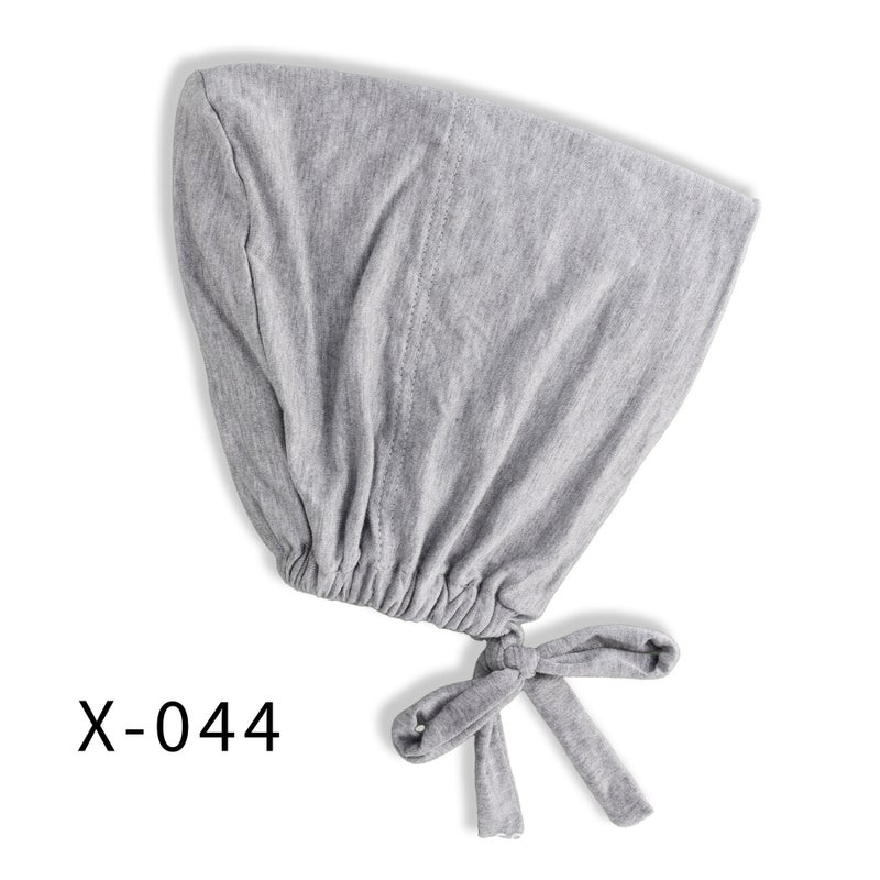 High-Quality Elastic Mercerized Cotton Lace-Up Base Cap, Solid Color, Adjustable, Breathable Turban Cap, Headwrap Cap - Image 1