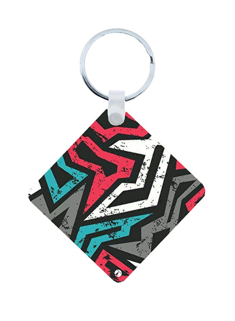 Moder Art Wooden Keychain
