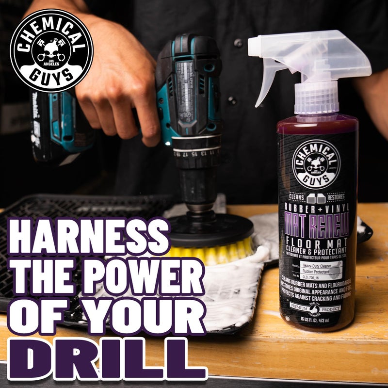 Chemical Guys Mat Renew Rubber and Vinyl Car Floor Mat Cleaner & Protectant - Cleans & Restores Rubber Liners, Running Boards, Safe for Cars, Trucks, SUVs, and More - 16 oz - Image 2