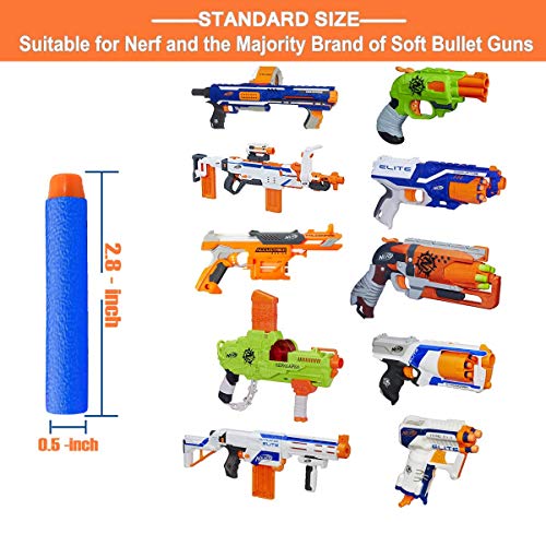 POKONBOY Compatible with Nerf Darts Bullets - 1000 PCS Darts Refill Pack Compatible with Nerf N-Strike Elite Series Guns Party Supplies, Universal Dart Ammo Pack for Toy Gun with Storage Bag (Red and Blue) - Image 4