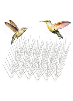 MIXDE Bird Spikes,10 Pack Bird Spikes with Stainless Steel, Bird Repellent Devices Outdoor of Stainless Steel for Fence Windowsill Roof, Bird Deterrent Spikes for Small Bird and Squirrels  - Image 1