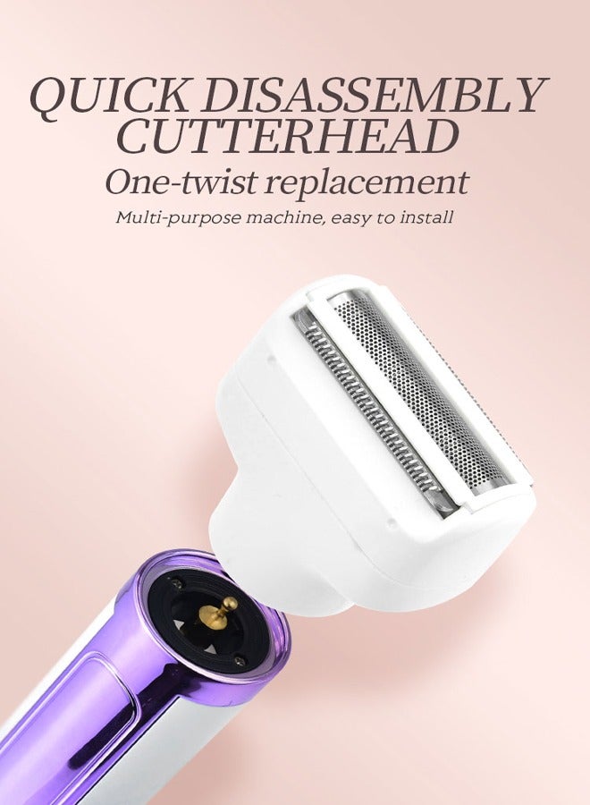 DSP 6-in-1 Electric Bikini Trimmer for Women,Wet & Dry Cordless Electric Razor with 6 Accessories,Replaceable Lady Facial Hair Remover, IPX6 Waterproof & Easy Cleaning,USB Charge Dock - Image 3