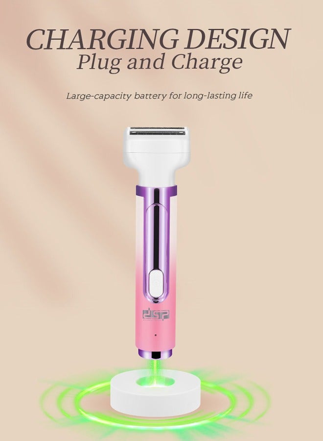 DSP 6-in-1 Electric Bikini Trimmer for Women,Wet & Dry Cordless Electric Razor with 6 Accessories,Replaceable Lady Facial Hair Remover, IPX6 Waterproof & Easy Cleaning,USB Charge Dock - Image 4