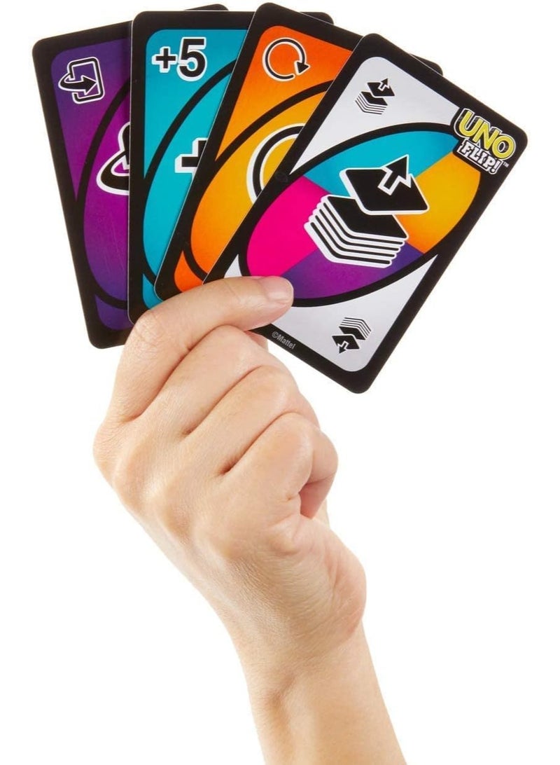 (Uno) Card Game Family Games Flip Side - Image 2