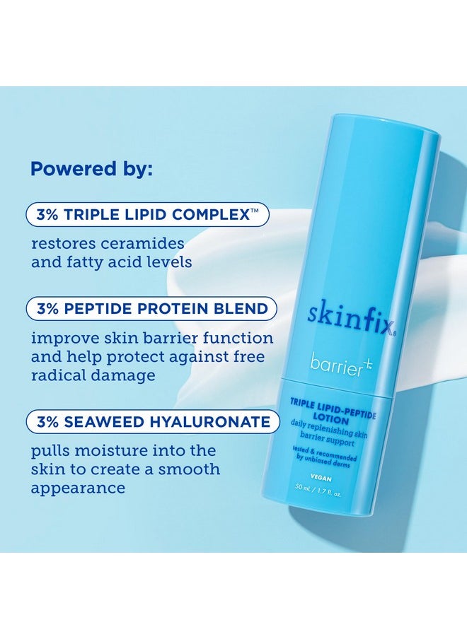 Skinfix - Skinfix Barrier+ Triple Lipid-Peptide Lotion: Lightweight, Hydrating Lotion To Help Rescue & Repair The Skin Barrier, 1.7 Fl Oz - Image 1