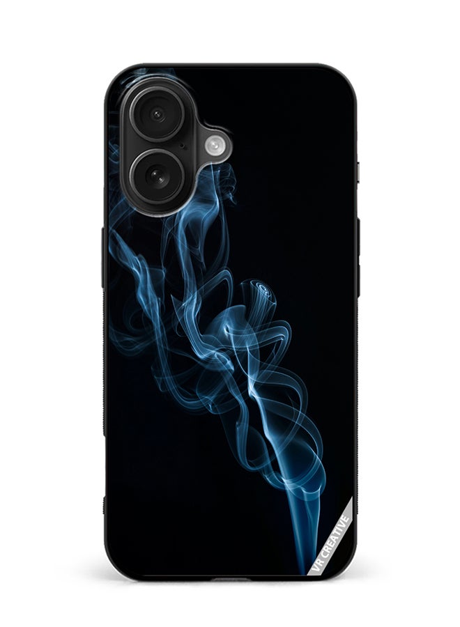 Protective Case Cover For Apple iPhone 16 Plus Blue Layers Design Multicolour