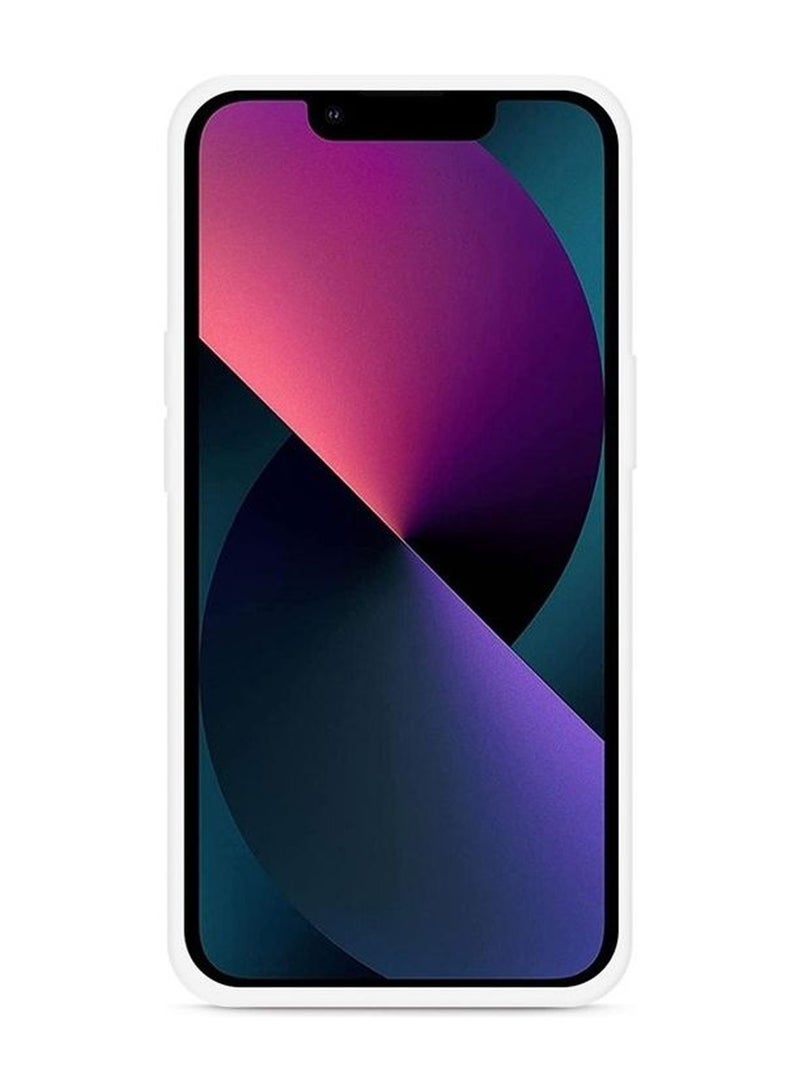 CATANES Protective Soft Silicone Case Cover for iPhone 13/14 - White - Image 3