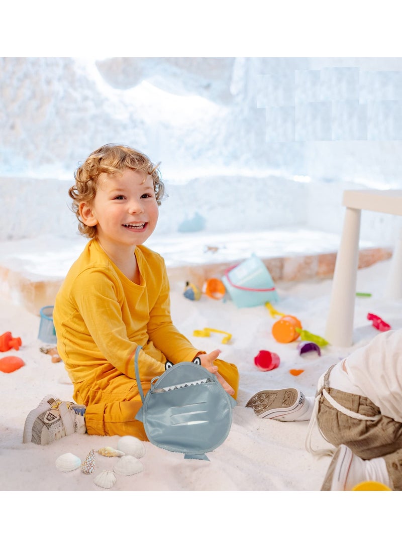 Seashell Bags for Kids, Beach Mesh Shell Bag, Beach Bag for Kids with Adjustable Carrying Straps for Storage Shell Collecting Fruit Vegetable Snacks or Toys - Image 5