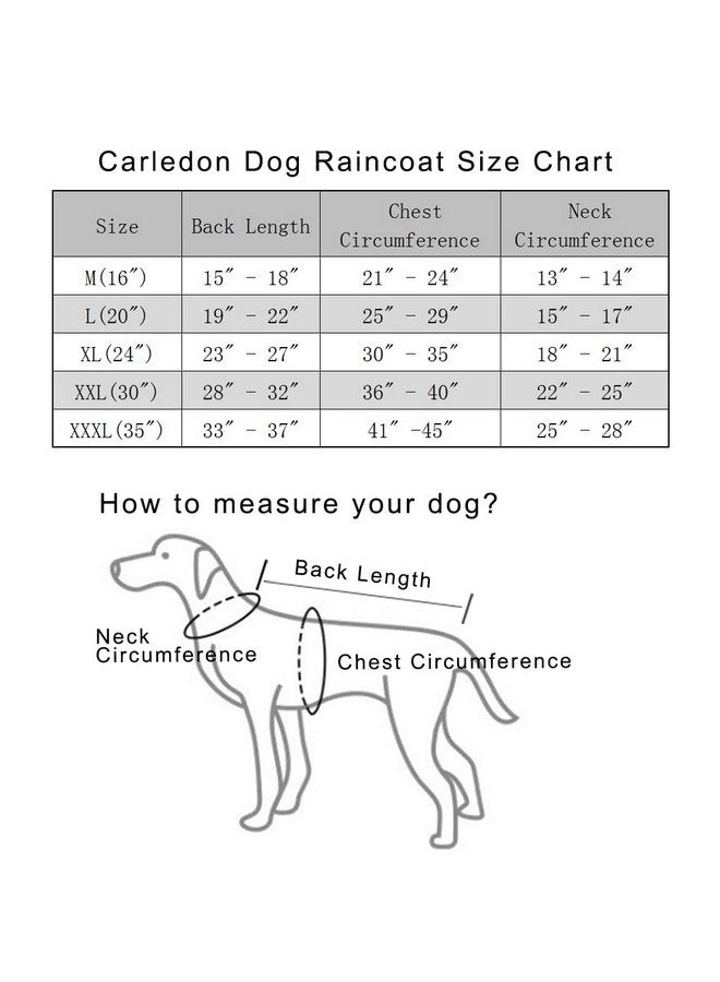 Mikayoo Adjustable Large Dog Raincoat with Strip Reflective - Waterproof Pet Rain Jacket Hoodie Poncho,for Large and Medium Dogs (Orange,XL) - Image 4
