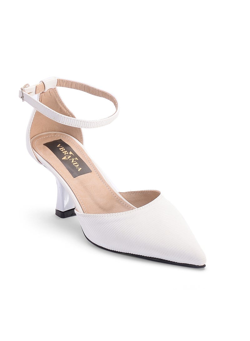 Vbranda High Quality Elegant Tulle Sandal C-59-WHITE  - Image 2