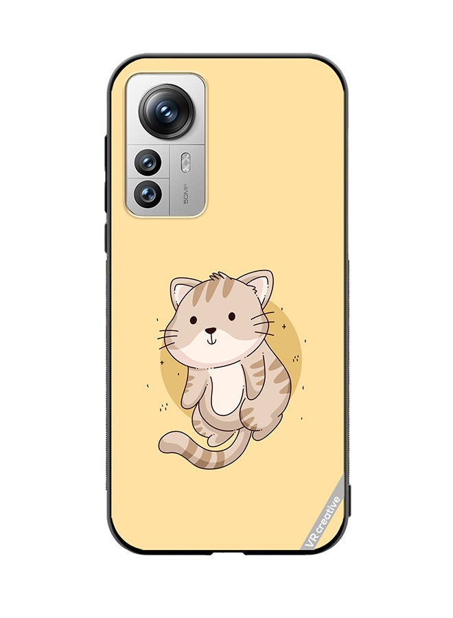 VR CREATIVE Protective Case Cover For Xiaomi 12 Pro Cutie Cat Design Multicolour - Image 1