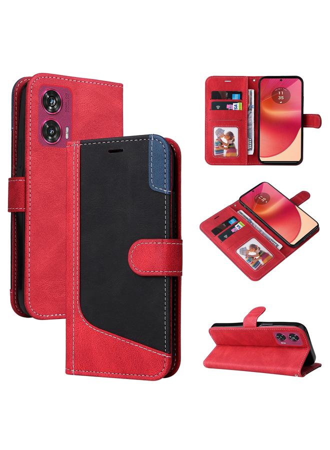 اس-توب جراب لهاتف موتورولا إيدج 50 فيوجن، جراب جلدي بثلاثة ألوان - Image 1