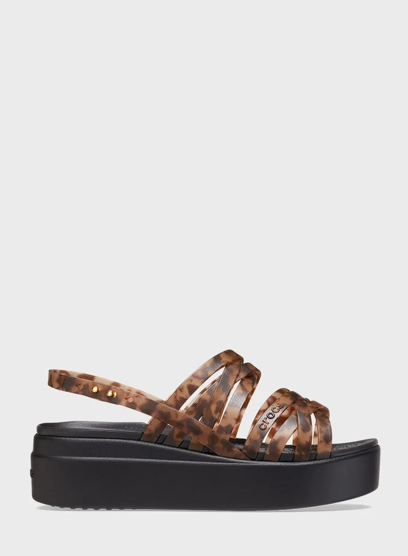 crocs Multi Strap Wedge Sandals