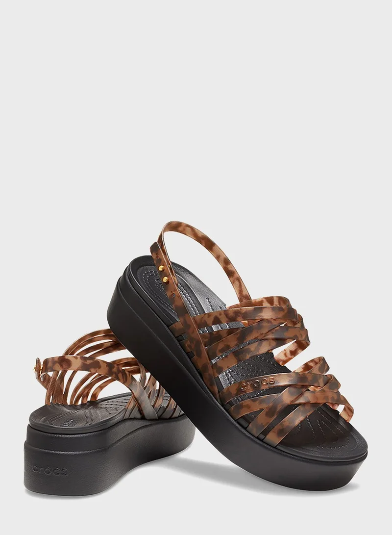 crocs Multi Strap Wedge Sandals