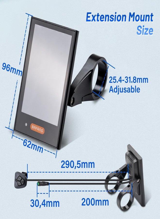BAFANG Ebike Display DPC18 for BBS01B BBS02B BBSHD UART Version Mid Drive Motor, 0-9 Pedal Assist Levels E-Bike Computer Display - Image 2