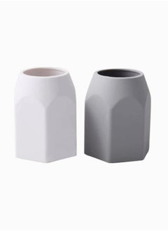 Excefore Pen Holder Desk Organizer for Office Home School Pen Holder Creative Makeup Brush Holder Stationery Storage Box Pen Point Design Pen Holder 2 Pieces  - Image 1