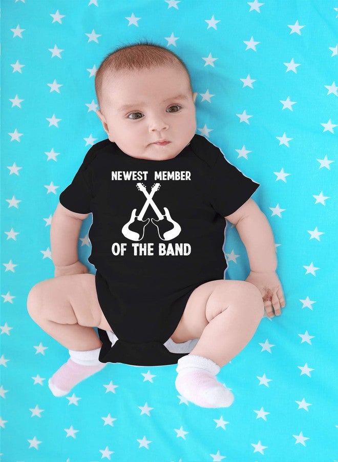 CBTwear Member of the Band - Baby Clothes - Funny Newborn Bodysuit Outfits for Boys and Girls (6 Months, Black) - Image 4
