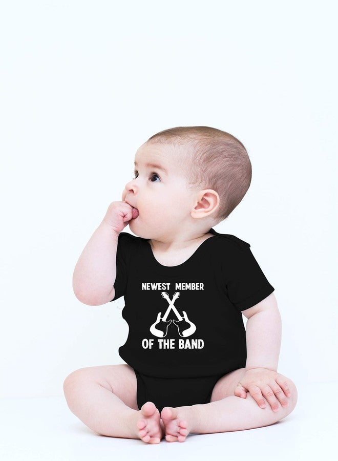 CBTwear Member of the Band - Baby Clothes - Funny Newborn Bodysuit Outfits for Boys and Girls (6 Months, Black) - Image 2