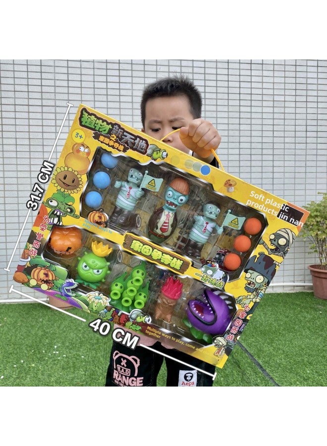 Zombie Plant Xintiandi Toy Full Set Gift Box Ejectable Doll Hand-made Model Children's Institutional Gift-Color:136-50 Zombie Rush Forward [random Style] - Image 4