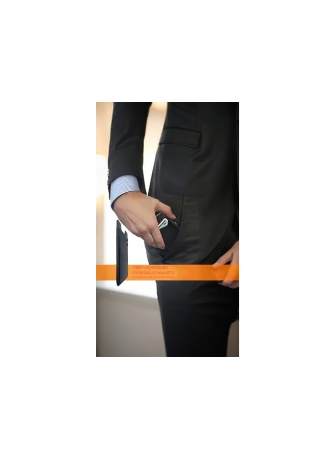 Green Tiger erorex Leather Phone Wallet Stick On, Universal Credit Card Holder Compatible for iPhone Samsung Android, Back of Phone Card Case Accessory, Slim Fit Multi-Function Storage Solution - Image 3