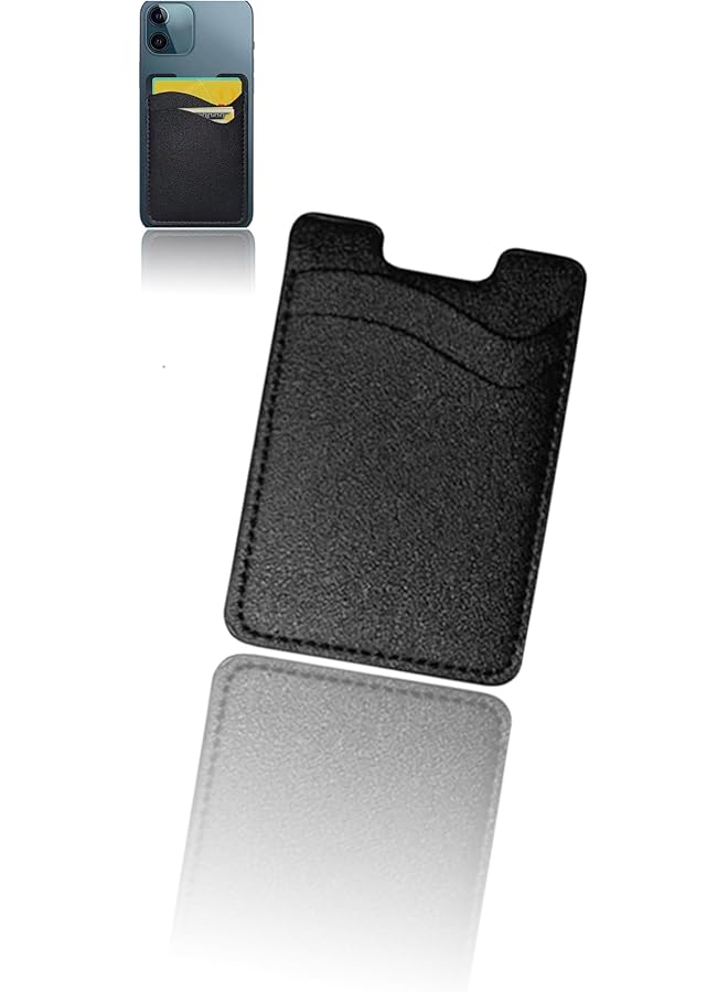 Green Tiger erorex Leather Phone Wallet Stick On, Universal Credit Card Holder Compatible for iPhone Samsung Android, Back of Phone Card Case Accessory, Slim Fit Multi-Function Storage Solution - Image 1