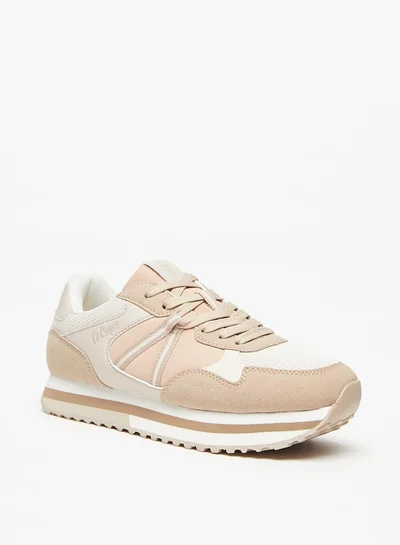 لي كوبر Women's Textured Lace-Up Sneakers