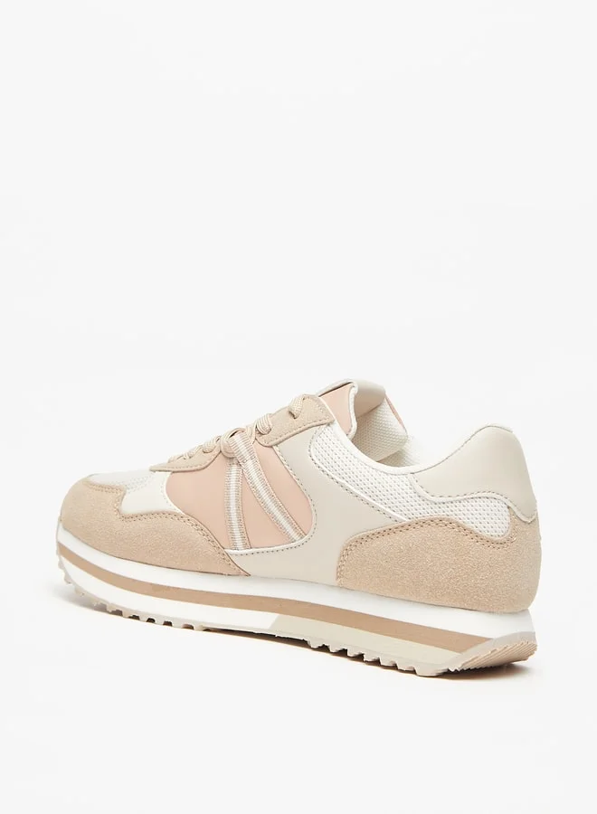لي كوبر Women's Textured Lace-Up Sneakers