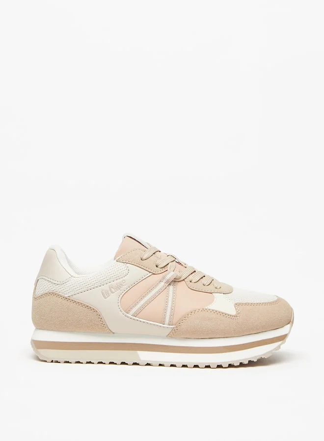 لي كوبر Women's Textured Lace-Up Sneakers