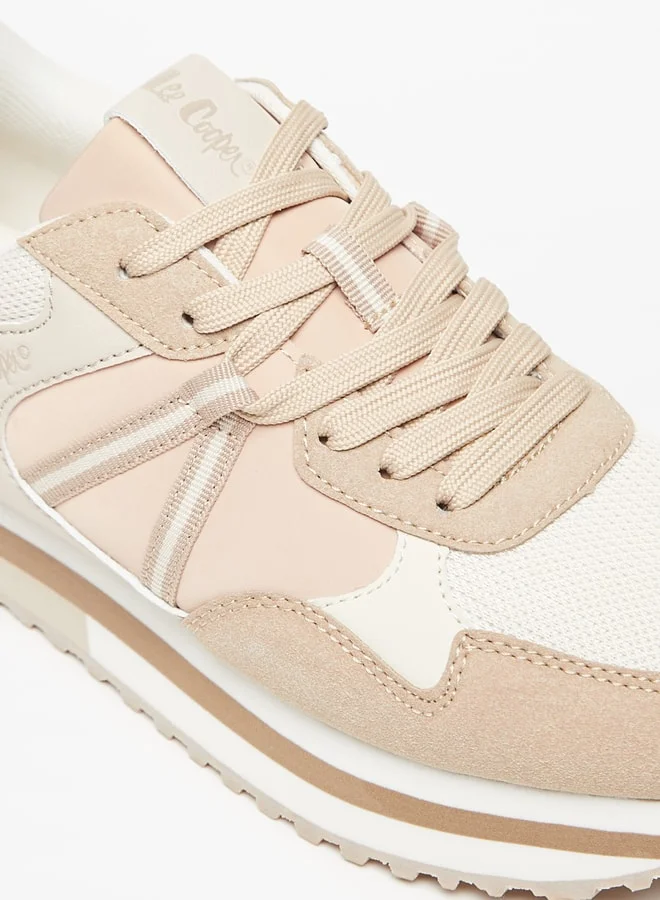 لي كوبر Women's Textured Lace-Up Sneakers