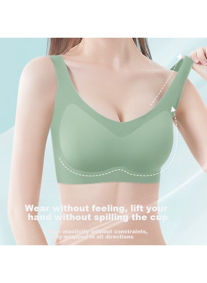 Mei Ya Ting Seamless Bra Women's Push-up Bra For Big Busts, Back Support, Sports, Anti-sagging, Side Support, Plus Size Bra - Image 1