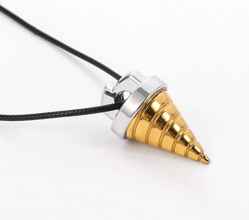 Anime Tengen Toppa Gurren Lagann Drill Cono Colgante Collar Masculino Cadena de Cuero Ventiladores Recoger Joyas de Encanto Accesorios Clásicos (Metal Color : XL1025) - Image 3