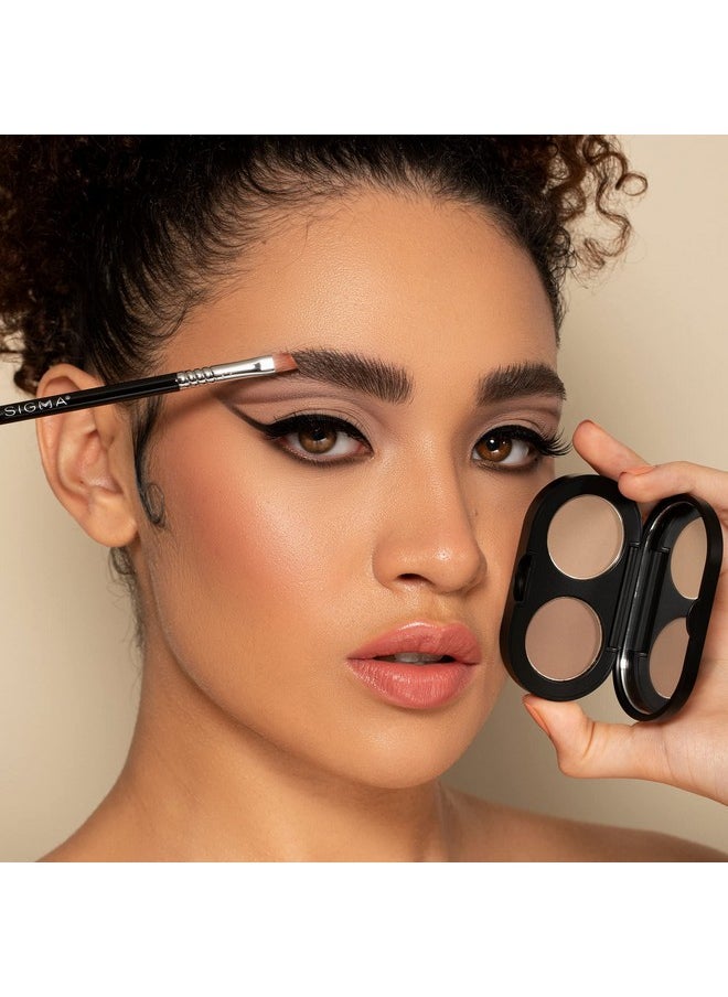 Sigma Beauty - Color + Shape Brow Powder Duo Eye Brow Palette For Natural, Defined Brows Dark And Light Brow Powder To Tint And Highlight Vegan, Paraban Free, Sulfate Free Brow Make Up Mirror Included Medium - Image 1