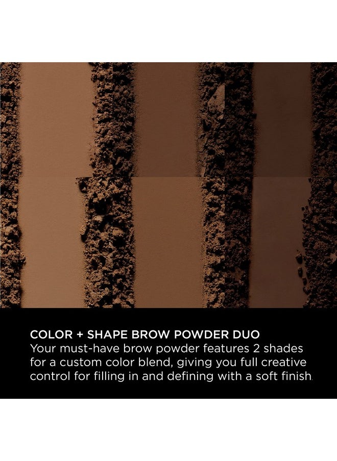 Sigma Beauty - Color + Shape Brow Powder Duo Eye Brow Palette For Natural, Defined Brows Dark And Light Brow Powder To Tint And Highlight Vegan, Paraban Free, Sulfate Free Brow Make Up Mirror Included Medium - Image 1