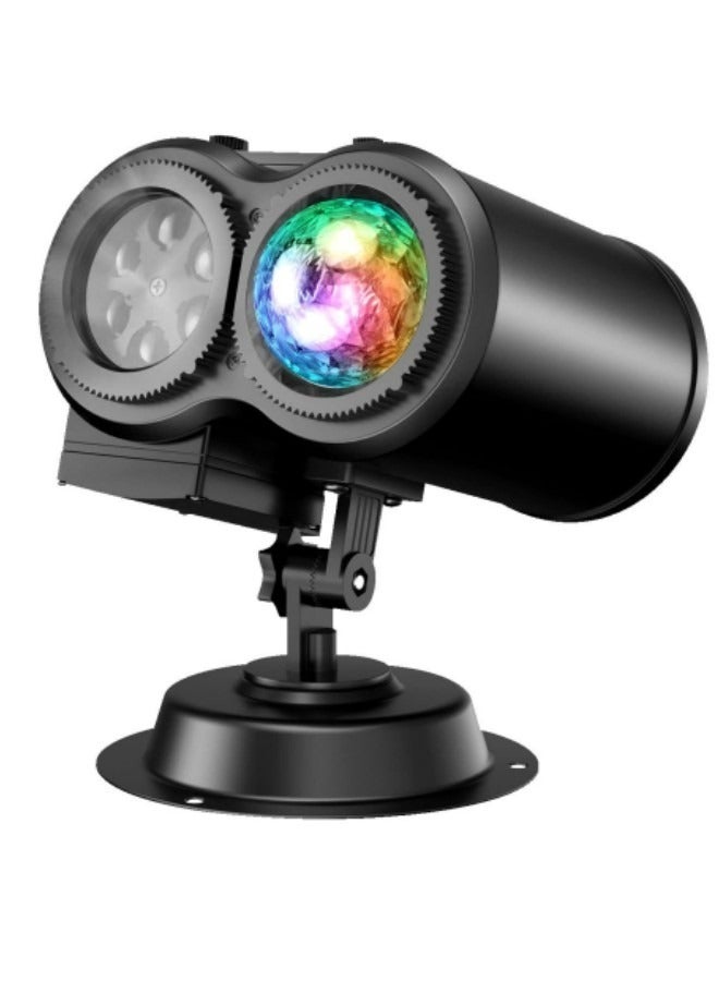 GGEROU Snowflake Projector Lights, Rotating Highlight Dynamic LED Snow Light Projection, 16 Patterns  - Image 2