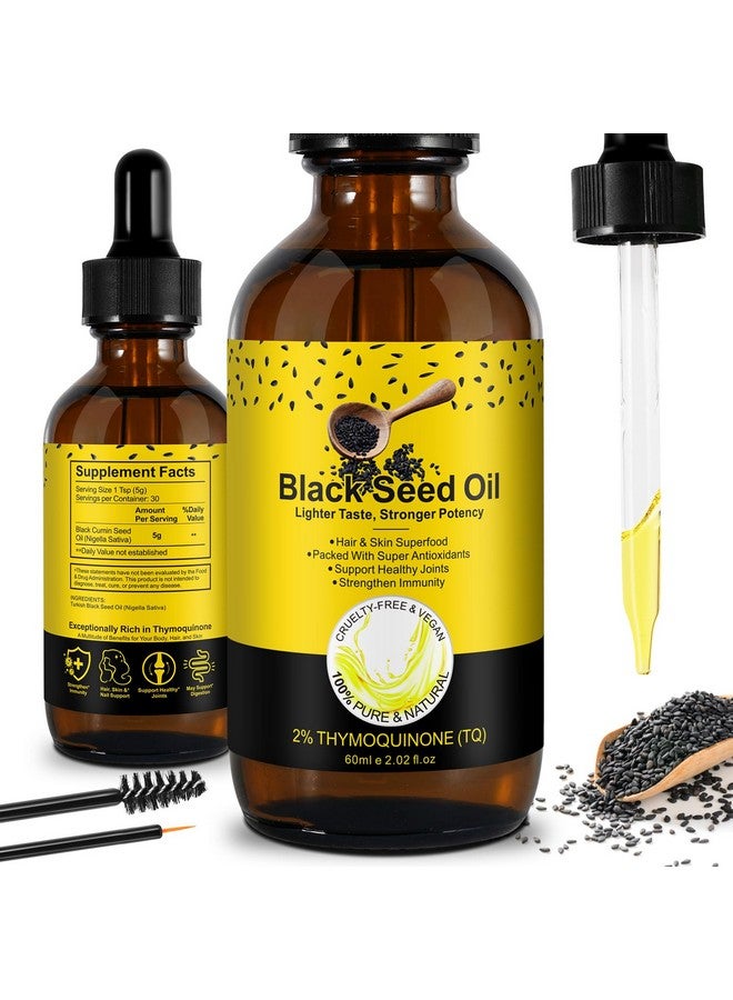 Uocasi Black Seed Oil Organic Cold Pressed, 100% Pure and Natural Liquid, Enriched with High TQ & Dynamic Harmony of Omegas 3 6 9, Hair Growth, Skin Cares, Nourishes and Hydrates Hair  - Image 1