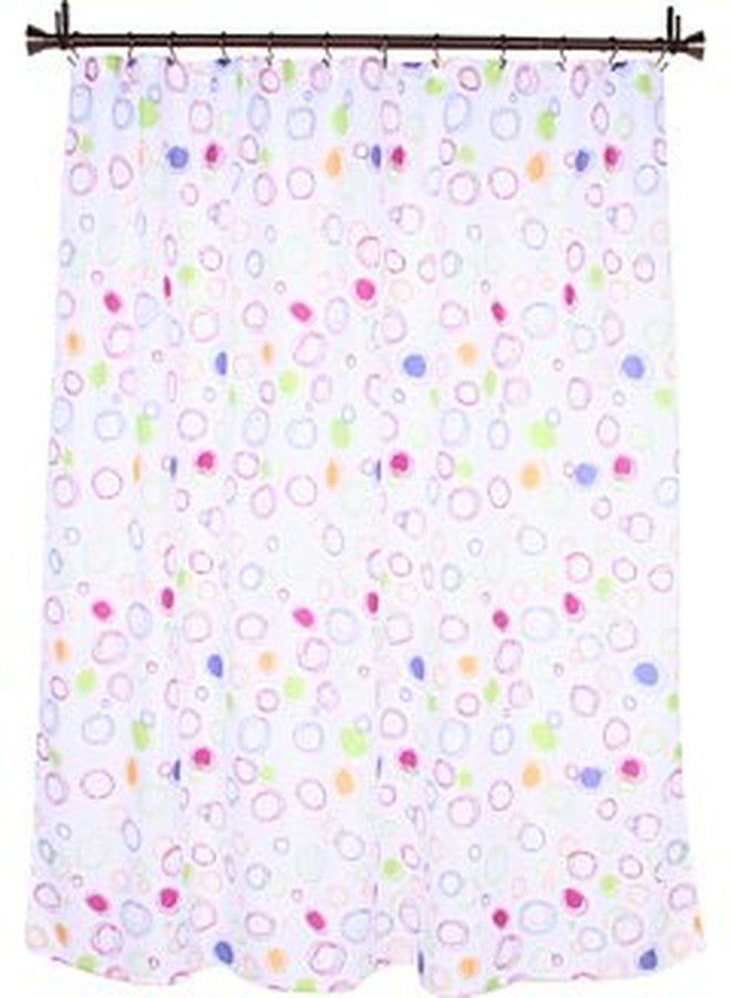 InterDesign iDesign Fabric Doodle Shower Curtain for Master, Guest, Kids', College Dorm Bathroom, 72" x 72", Multi-Colored - Image 5
