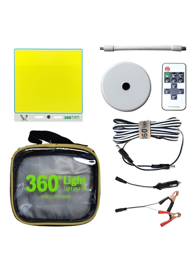 360 ديجري لايت مصباح عمل LED COB 160 واط 360 درجة مع قاعدة مغناطيسية، جهاز تحكم عن بعد، مصباح فائق السطوع 4000 لومن لإصلاح السيارات، والتخييم، والجراج، والأنشطة الخارجية، والطوارئ، ومشبك بطارية 12 فولت وقوة ولاعة سجائر، وحامل قابل للتعديل، ومصباح كشاف محمول - Image 4