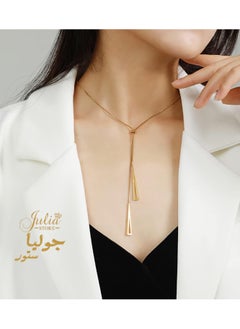 316L Stainless Steel 18K Gold Plated Triangle Pendant Necklace for Women New Trend Girls Adjustable Chain - pzsku/ZE3AD1528CAF119B65945Z/45/_/1715554933/15056d2e-9992-4496-b5e3-89890c630c3d