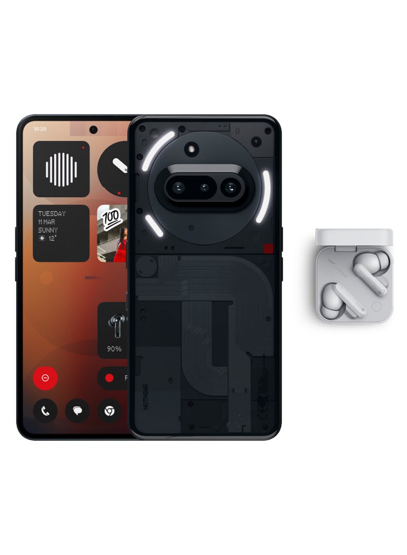 Nothing Phone 3a 5G Dual SIM Black 12GB RAM 256GB with CMF Buds - Middle East Version - Image 1