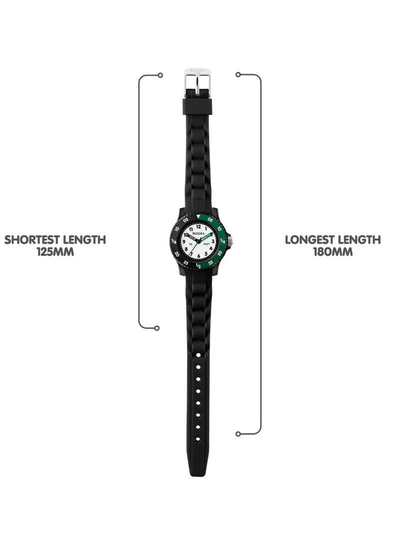 Tikkers Black Silicone strap Timer Teacher Watch - Image 4