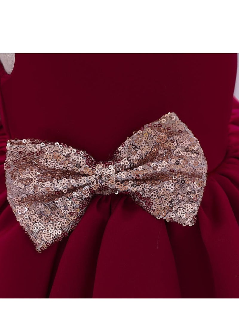 Best Gift Fashion - Girl Dress For Wedding Party Red Color - Image 1