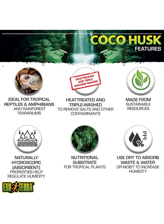 كاتيت ركيزة تيراريوم من قشر جوز الهند من إكسو تيرا، سعة 8 كوارت - Image 2
