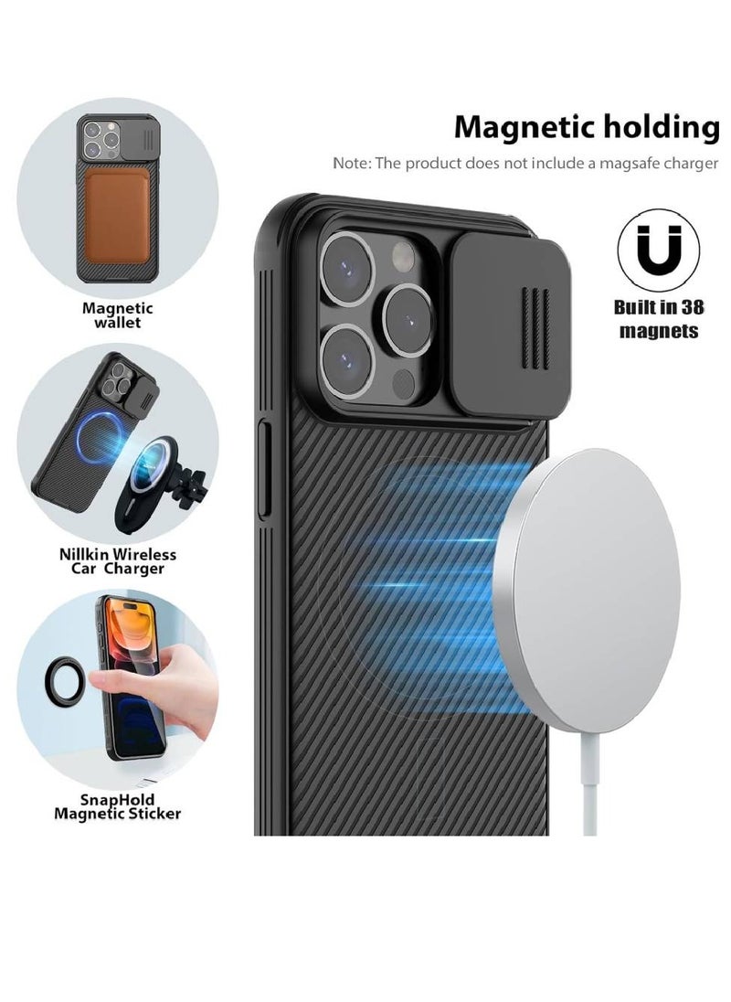 Nillkin Protective Slide Camera Protection CamShield Pro With MagSafe Magnetic Compatible iPhone 15 Pro Max 2023 Black  - Image 2