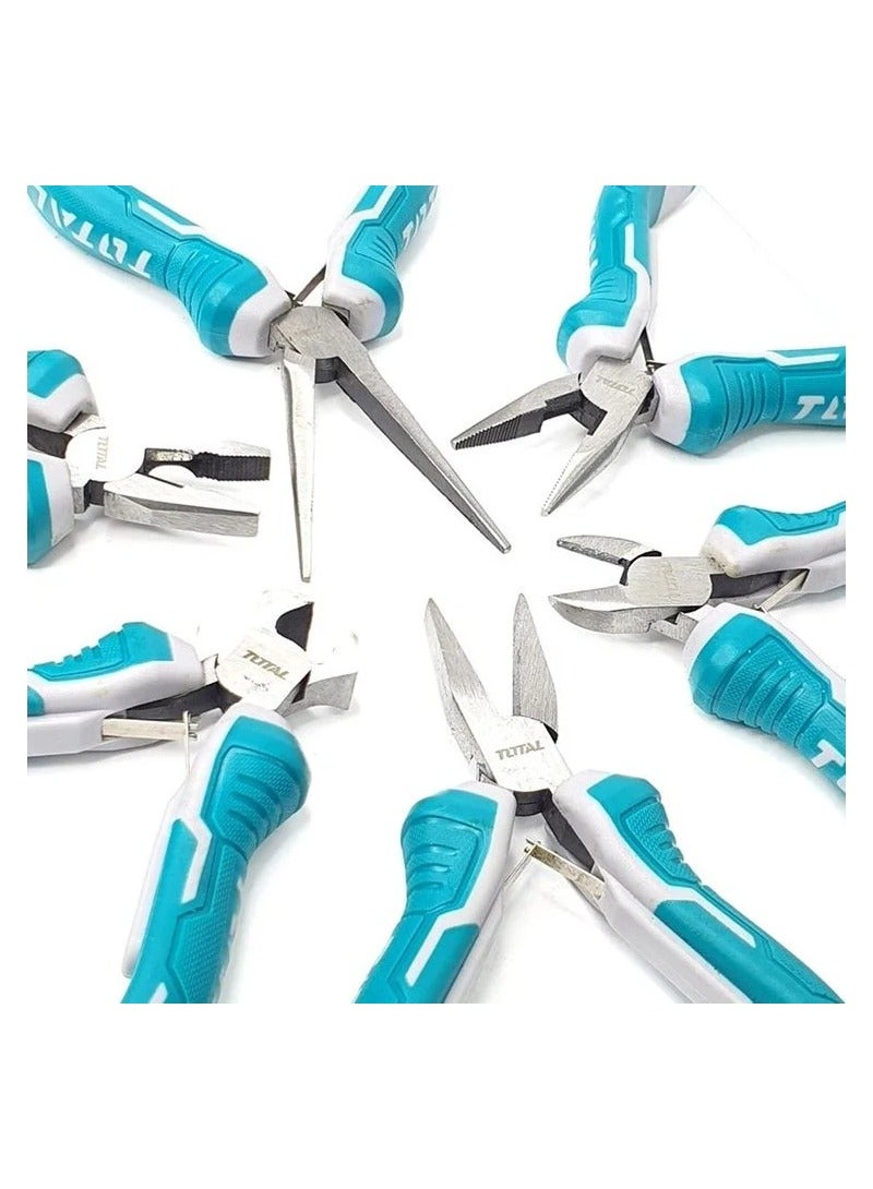 توتال طقم زرادية صغيرة 6 قطع 115 ملم 4.5 مجموعة زرادية طويلة مائلة القطع - THT1K0511 - Image 2